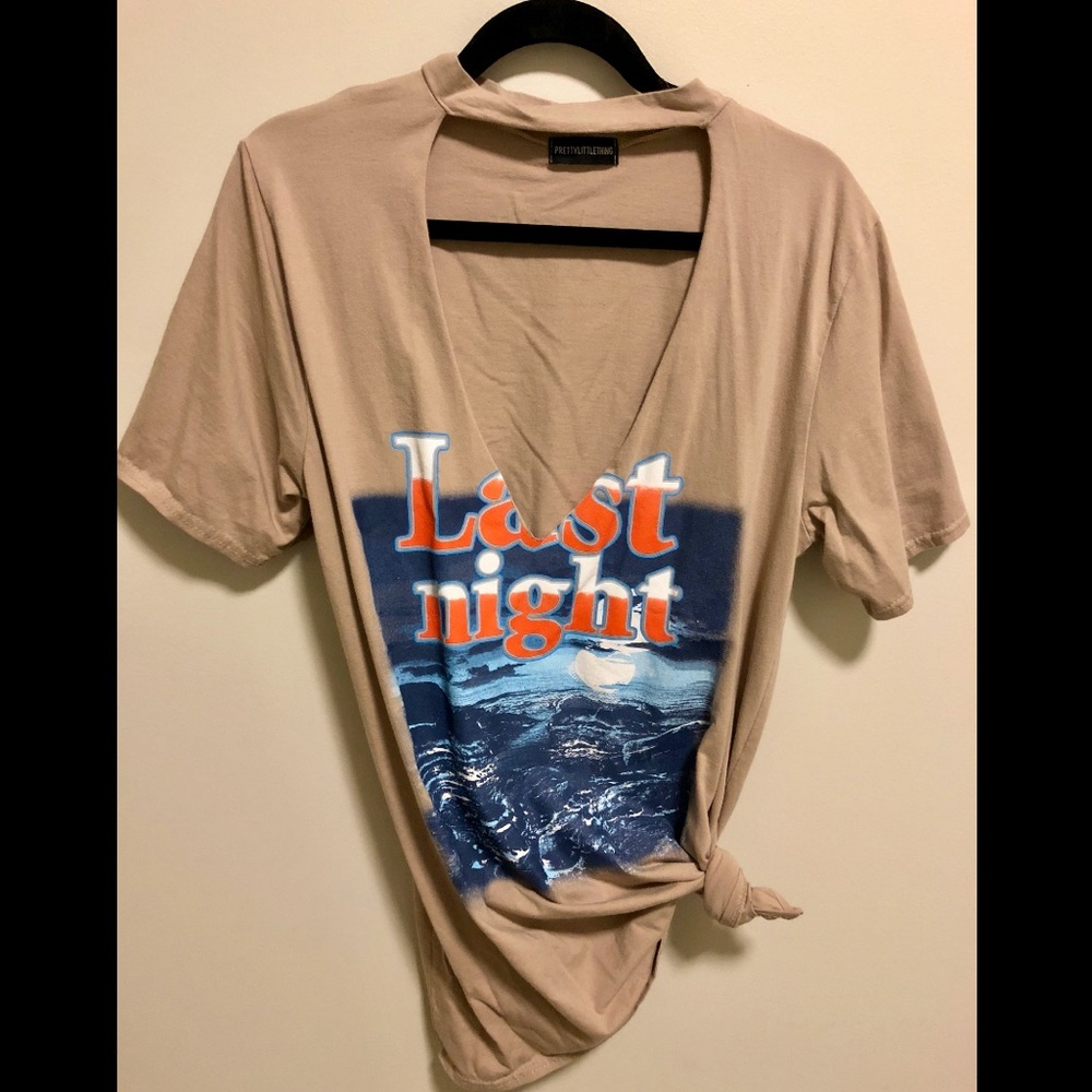 Deep V T-Shirt Dress